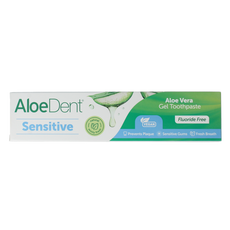 Aloe Dent Tandpasta aloe vera sensitive fluor free 100 Milliliter