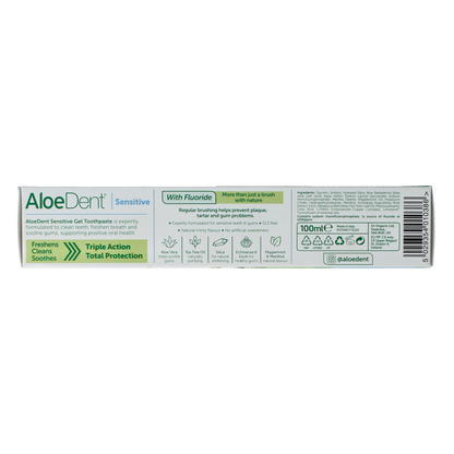 Aloe Dent Tandpasta aloe vera sensitive with fluor 100.00 Milliliter