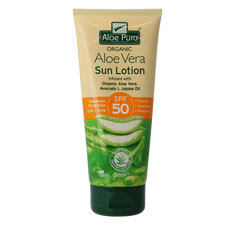 Optima Aloe pura organic aloe vera zonnelotion SPF50 200 Milliliter