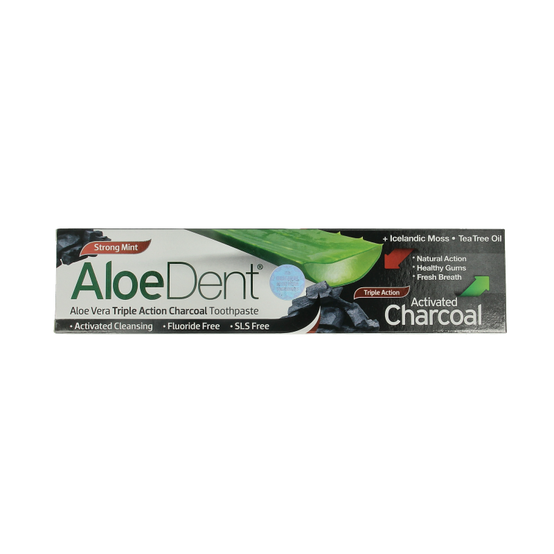 Aloe Dent Tandpasta charcoal 100 Milliliter
