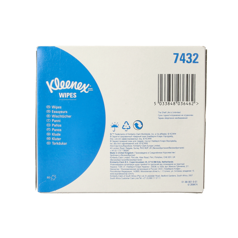Kleenex Medical wipes 12 x 22cm 80 Stuks
