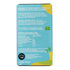 Fish 4 Ever Sardines olijfolie citroen 120 Gram