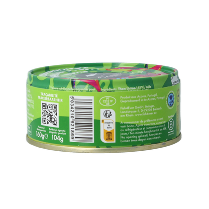 Fish 4 Ever Tonijnmoot in olijfolie 160.00 Gram
