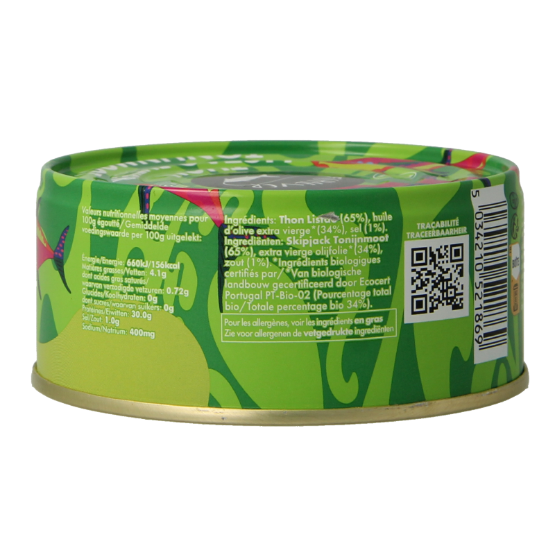 Fish 4 Ever Tonijnmoot in olijfolie 160 Gram