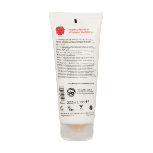 Green People Organic children bad- & douchegel berry smoothie 200 Milliliter