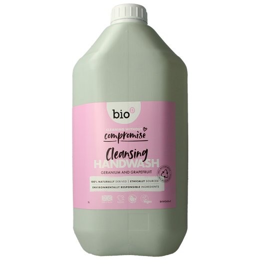 Bio-D Handzeep vloeibaar geranium & grapefruit 5 Liter