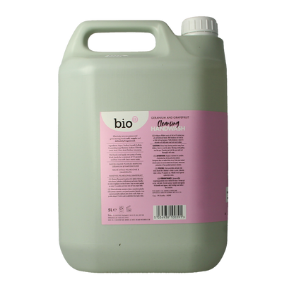 Bio-D Handzeep vloeibaar geranium & grapefruit 5 Liter