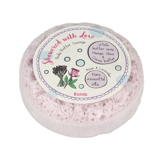Bomb Cosmetics shower sponge with love  1.00 Stuks