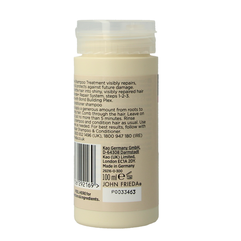 John Frieda Blonde + repair bond pre-shampoo 100 Milliliter