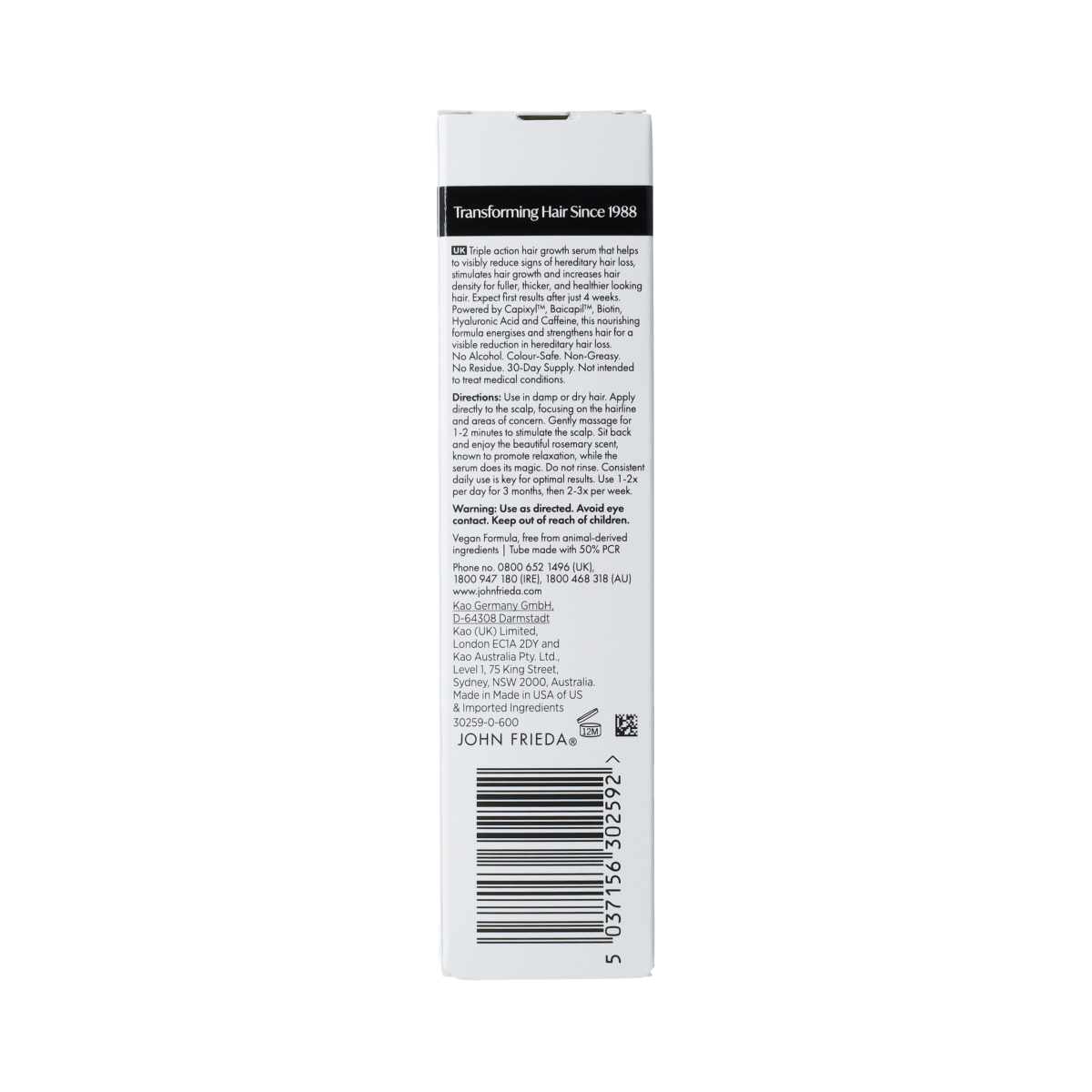 John Frieda Profiller+ scalp serum 50.00 Milliliter