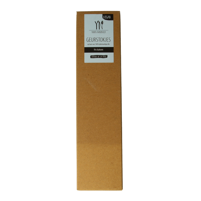 Yours Naturally Geurstokjes fris katoen 50ml 1 Stuks