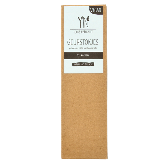 Yours Naturally Geurstokjes fris katoen 100ml 1 Stuks