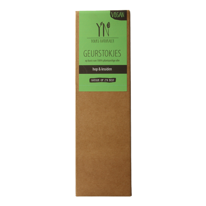 Yours Naturally Geurstokjes hop & kruiden 100ml 1 Stuks