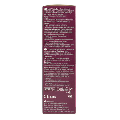 Blink Total care solution & lenscassette 120.00 Milliliter