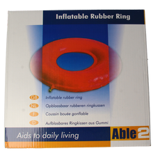 Able 2 Ringkussen opblaasbaar rubber 46 cm  1 Stuks