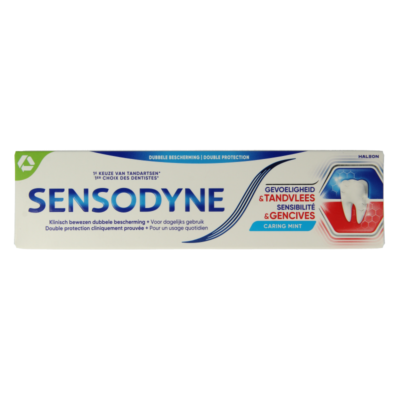 Sensodyne Tandpasta gevoeligheid & tandvlees caring mint 75 Milliliter