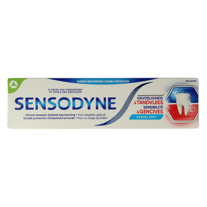 Sensodyne Tandpasta gevoeligheid & tandvlees caring mint 75 Milliliter