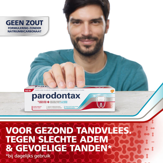 Parodontax Tandpasta tandvlees + gevoeligheid & adem 75 Milliliter