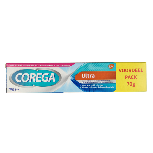 Corega Ultra kleefcreme voor de gebitsprothese 70 Gram