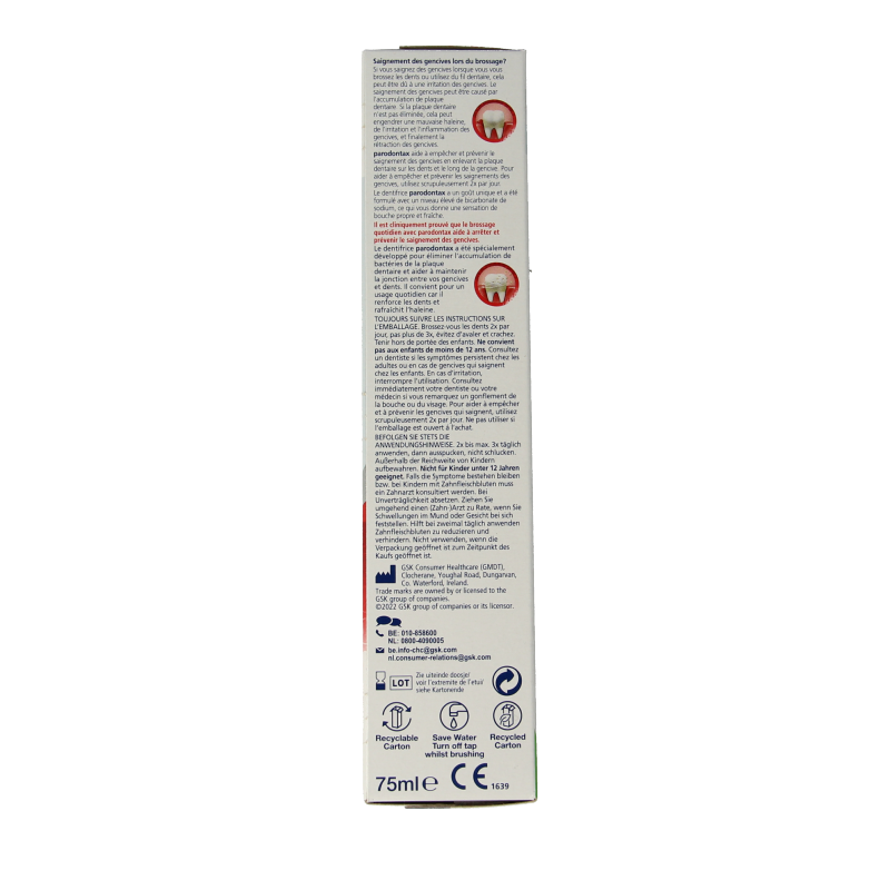 Parodontax Tandpasta whitening 75 Milliliter