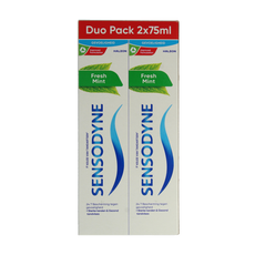 Sensodyne Tandpasta fresh mint 2 x 75ml 150.00 Milliliter