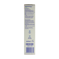 Sensodyne Tandpasta fresh mint 2 x 75ml 150.00 Milliliter