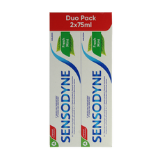 Sensodyne Tandpasta fresh mint 2 x 75ml 150.00 Milliliter