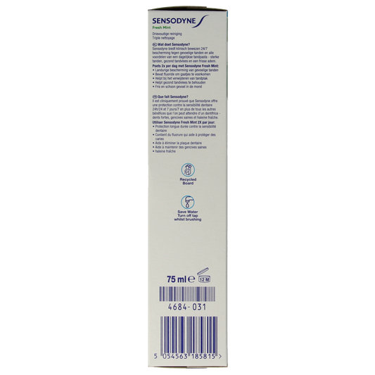 Sensodyne Tandpasta fresh mint 75 Milliliter