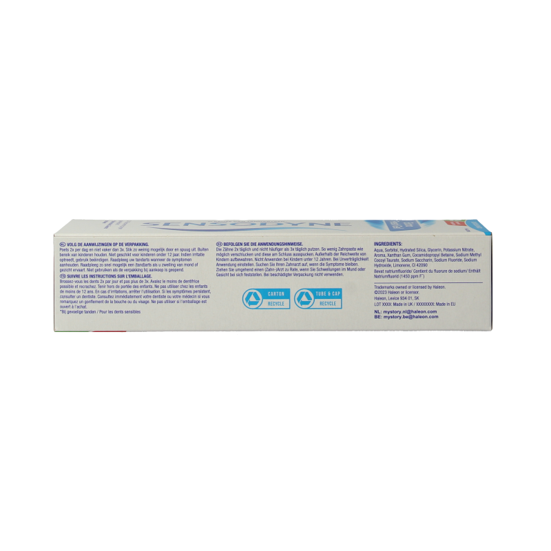 Sensodyne Tandpasta extra fresh gel 75 Milliliter