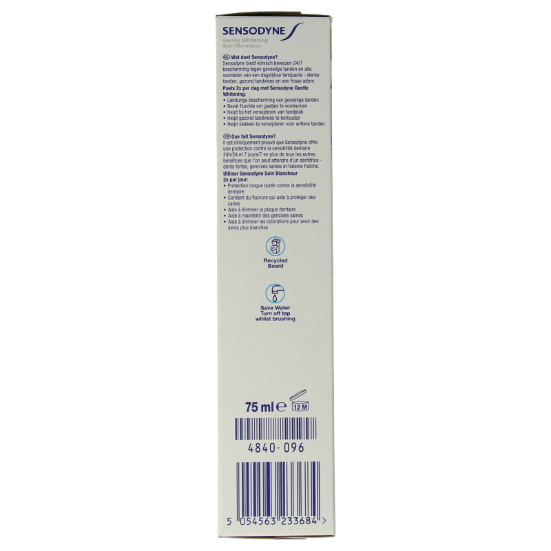Sensodyne Tandpasta gentle whitening 75 Milliliter
