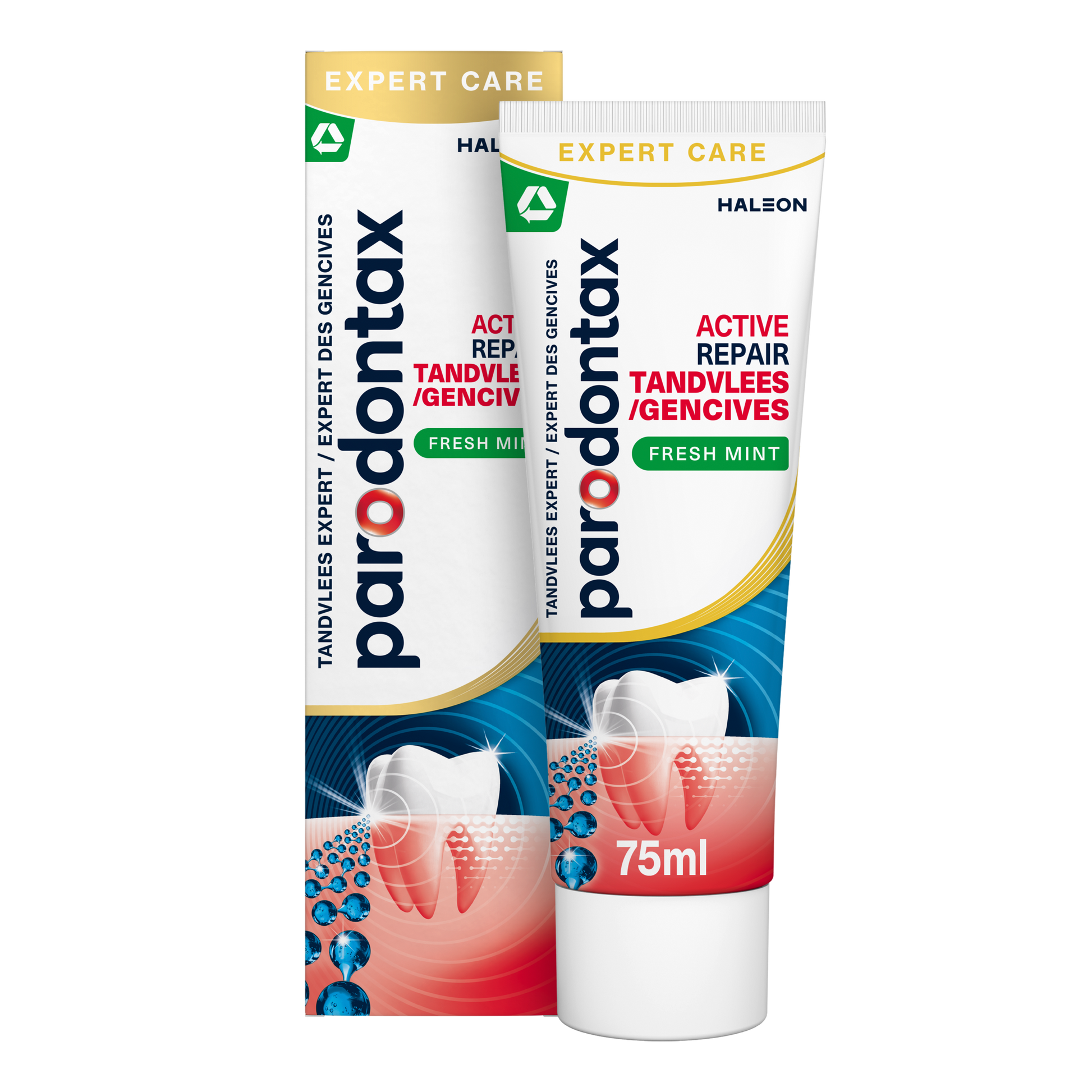 Parodontax Tandpasta active gum repair fresh mint 75.00 Milliliter