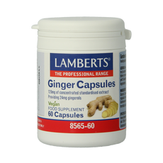 Lamberts Gember (ginger) 60.00 Vegetarische capsules