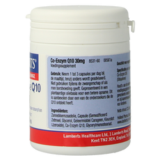 Lamberts Co enzym Q10 30mg 60 Vegetarische capsules