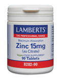 Lamberts Zink citraat 15mg 90.00 Tabletten