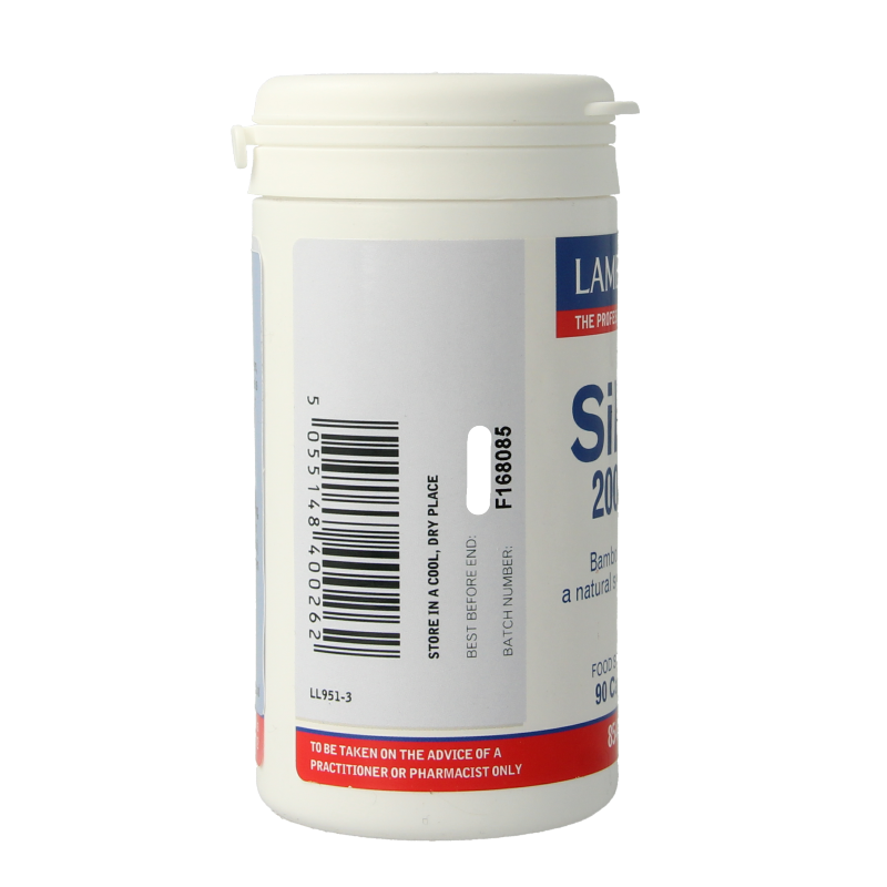Lamberts Kiezelzuur uit bamboe (silica 200mg) 90 Vegetarische capsules
