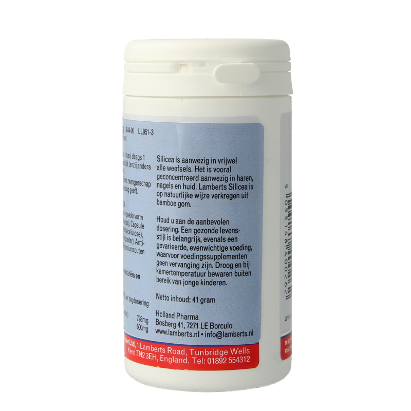 Lamberts Kiezelzuur uit bamboe (silica 200mg) 90 Vegetarische capsules