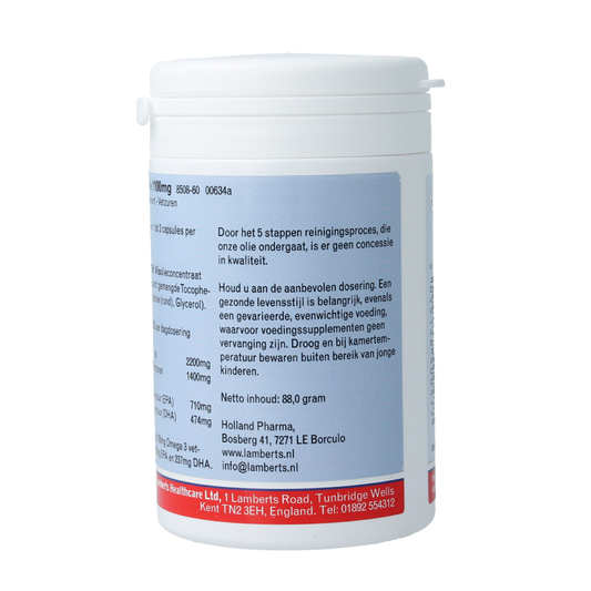 Lamberts Pure visolie 1100mg omega 3 60 Capsules