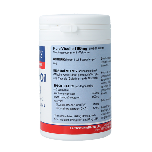Lamberts Pure visolie 1100mg omega 3 60.00 Capsules