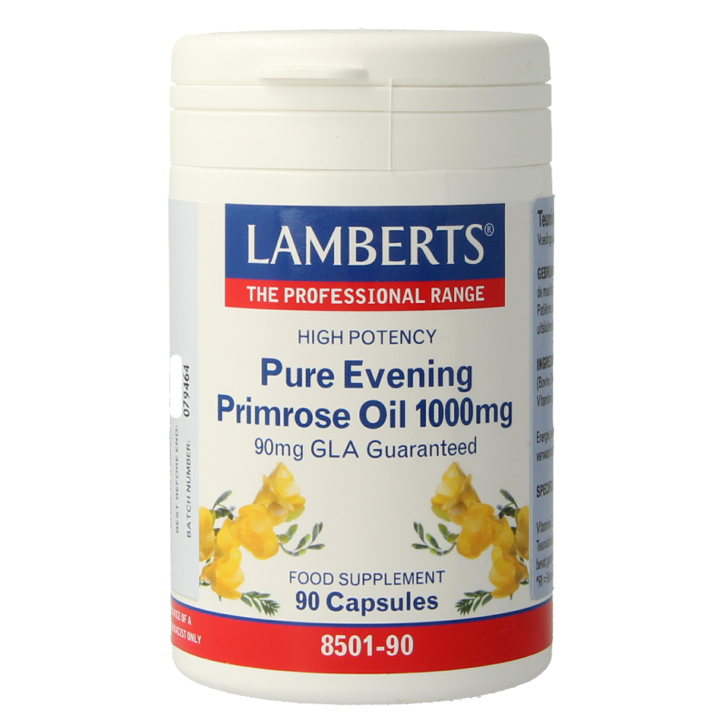 Lamberts Teunisbloemolie 1000mg (pure evening primrose) 90 Capsules