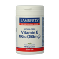 Lamberts Vitamine E 400IE natuurlijk 180 Vegetarische capsules