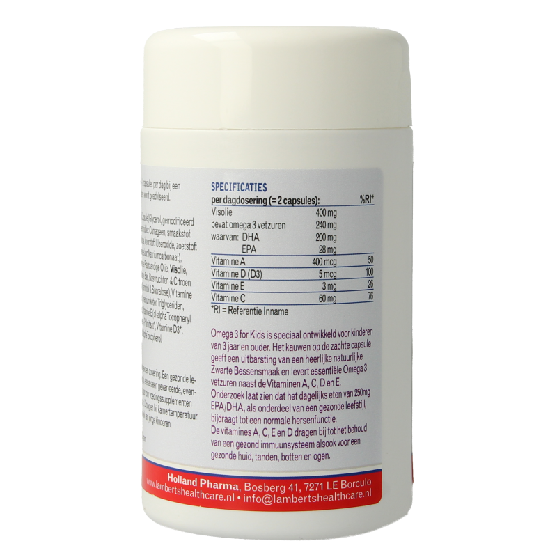 Lamberts Visolie omega 3 for kids 100 Capsules
