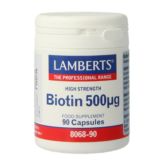 Lamberts Vitamine B8 500mcg (biotine) 90 Vegetarische capsules