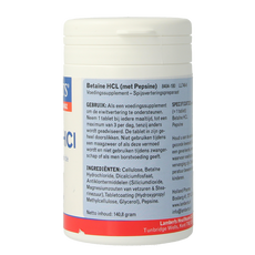 Lamberts Betaine HCL 324mg/Pepsine 5mg 180 Tabletten