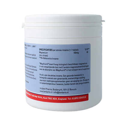 Lamberts MagAsorb (magnesiumcitraat) 150mg 180.00 Tabletten