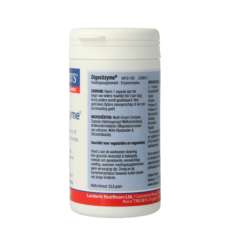 Lamberts Digestizyme spijsverteringsenzymen 100 Vegetarische capsules