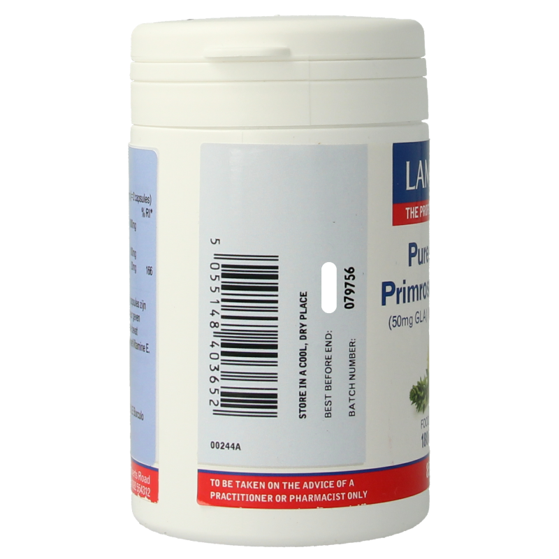 Lamberts Teunisbloemolie 500mg (pure evening primrose oil) 180 Vegetarische capsules