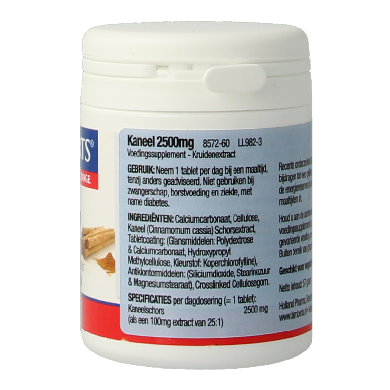 Lamberts Kaneel 2500mg (cinnamon) 60 Tabletten