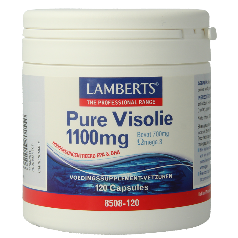 Lamberts Pure visolie 1100mg omega 3 120 Capsules