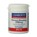 Lamberts Ginseng Koreaans 1200mg 60.00 Tabletten