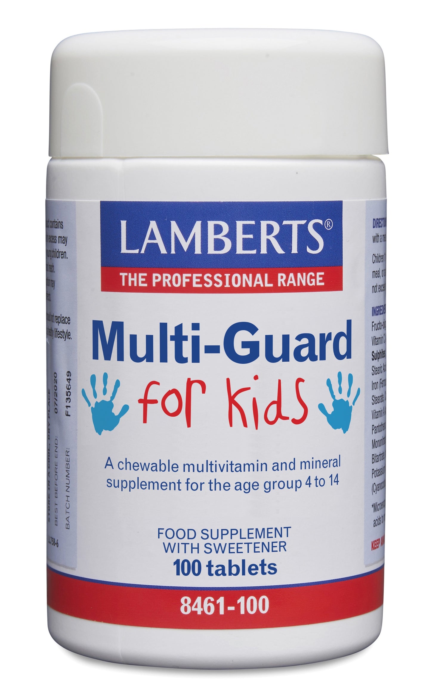 Lamberts Multi-guard for kids (playfair) 100 Kauwtabletten